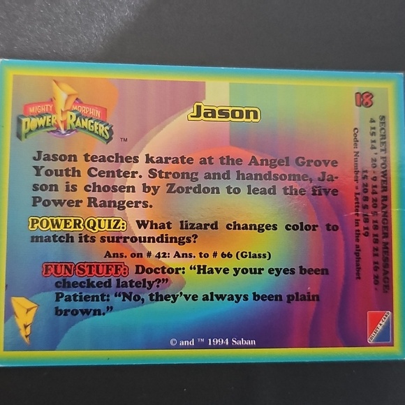 Power Rangers Trading Cards Collection - Picture 6 of 9